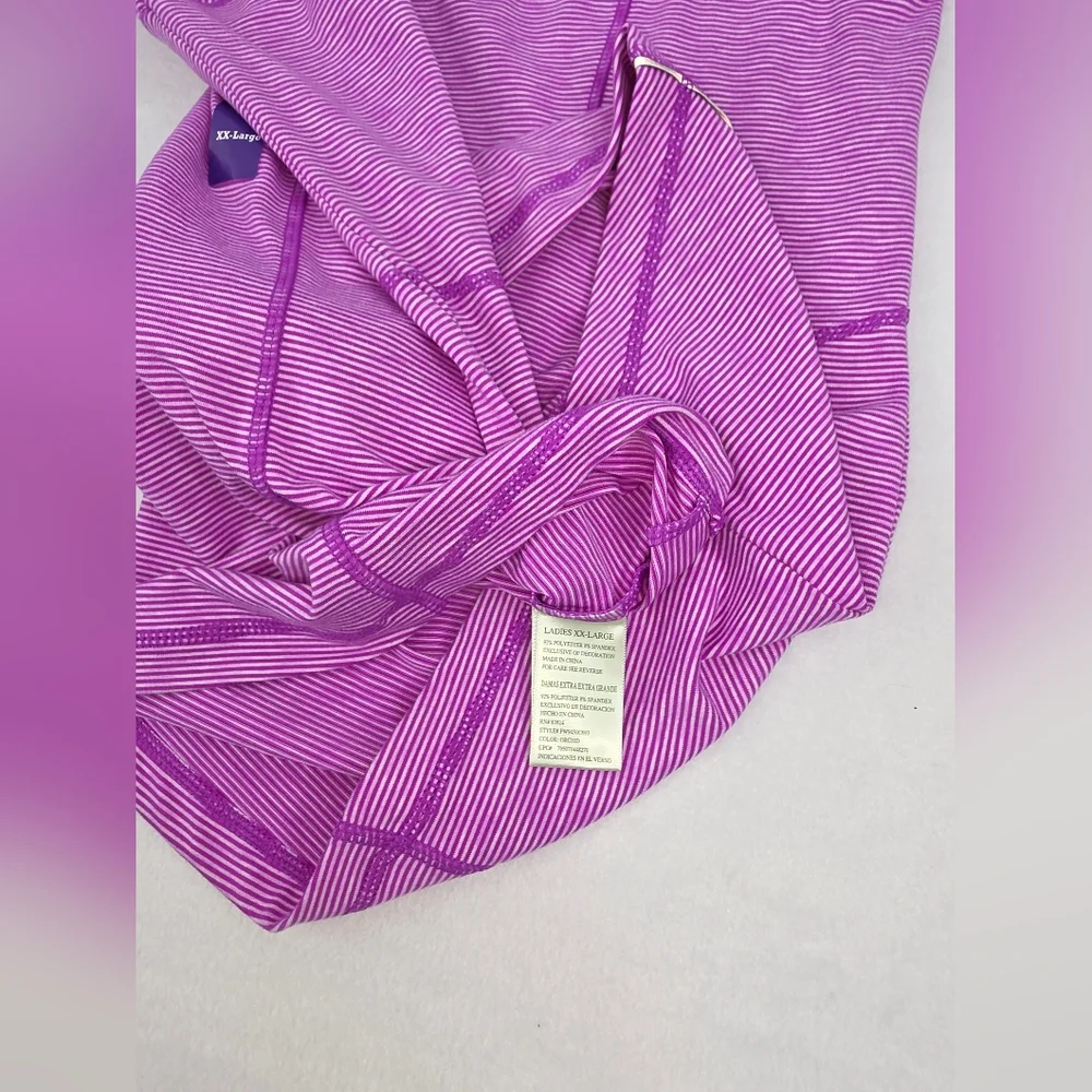 Tangerine Purple Quarter-Zip Active Pullover Size XXL NWT T-3376 - Picture 8 of 10